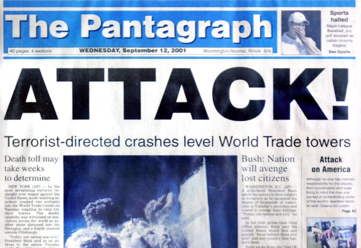 Sept. 12, 2001 front page